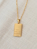 "I have seen the goodness of God" 18K Gold Necklace