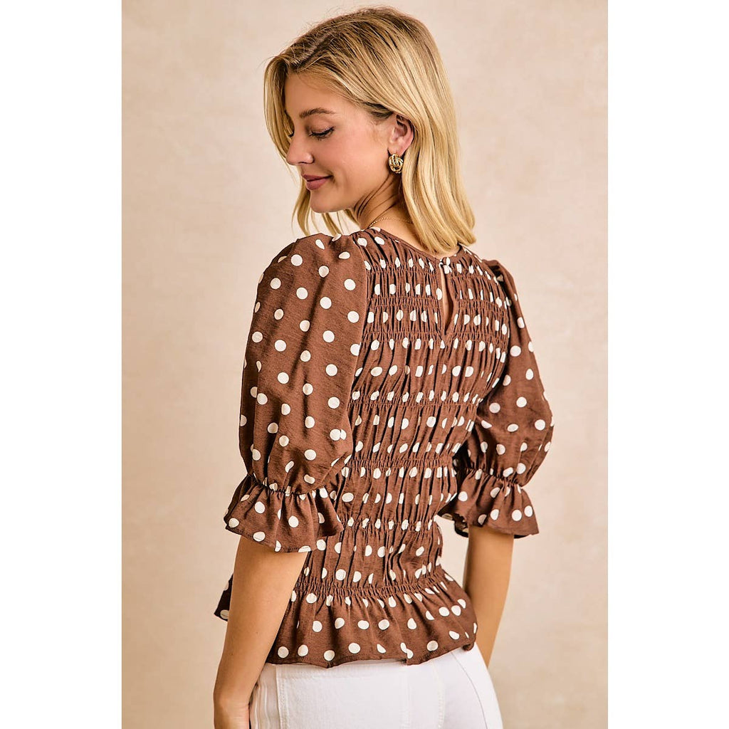 Darling Dotted Blouse