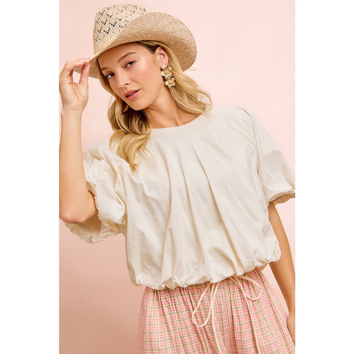 Cloud Pleaser Bubble Hem Tee