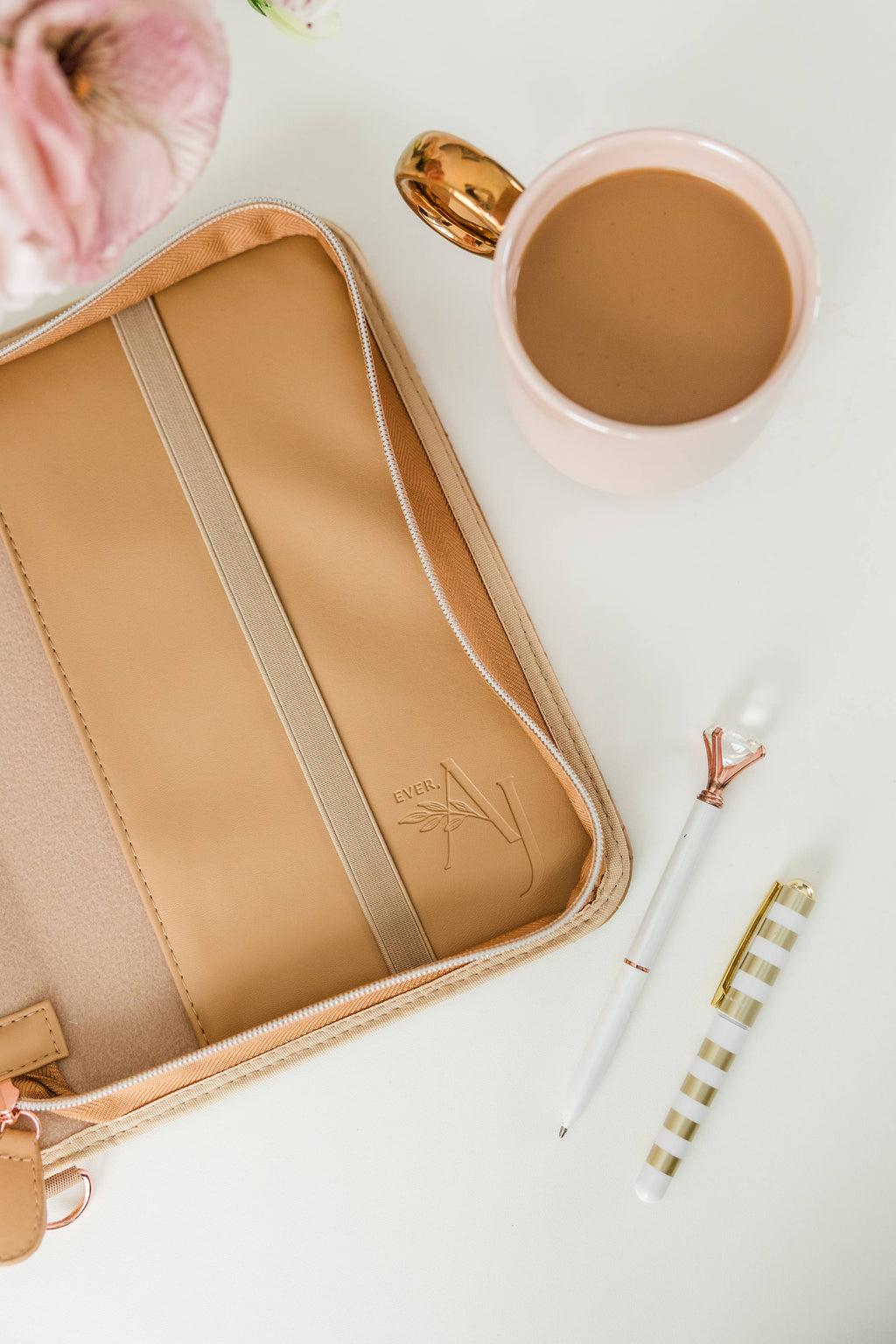 Book & Bible Crossbody Bag in Carmel