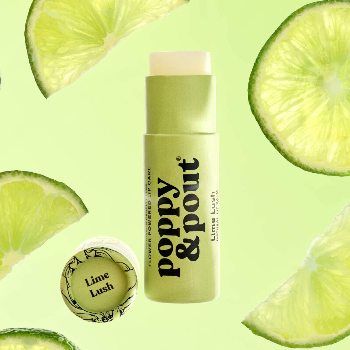 Poppy & Pout Lime Lush Lip Balm