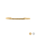Don't let Hard Days Win Engraved Bangle Bracelet