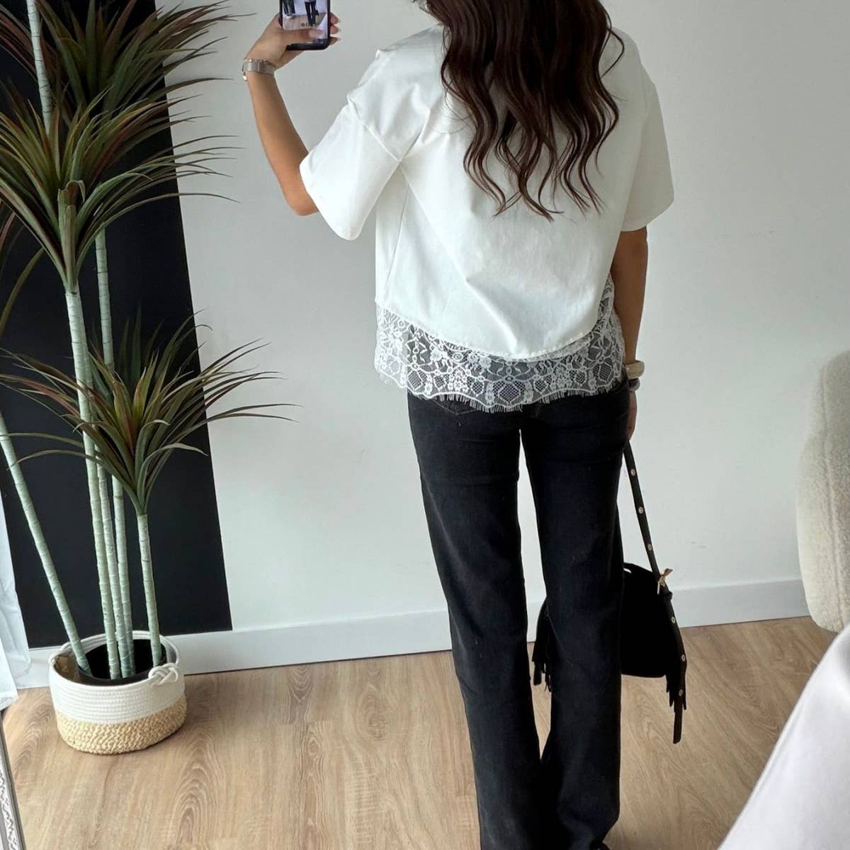 Loosely Laced Dressy Tee