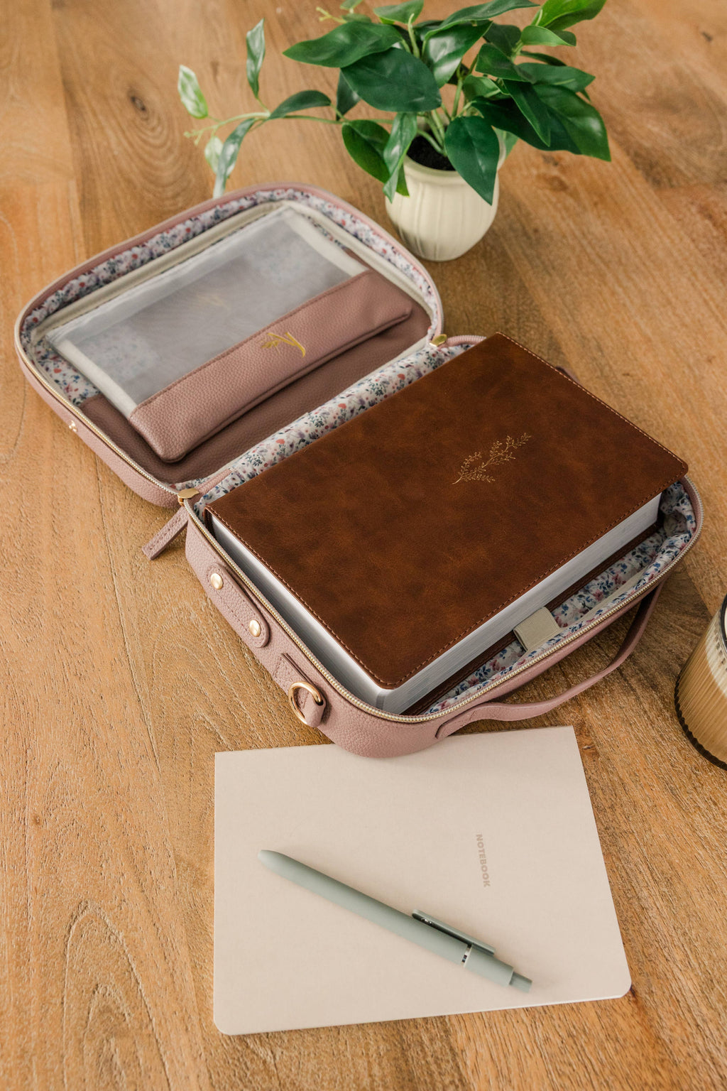 Book & Bible Bag Crossbody in Lavendar