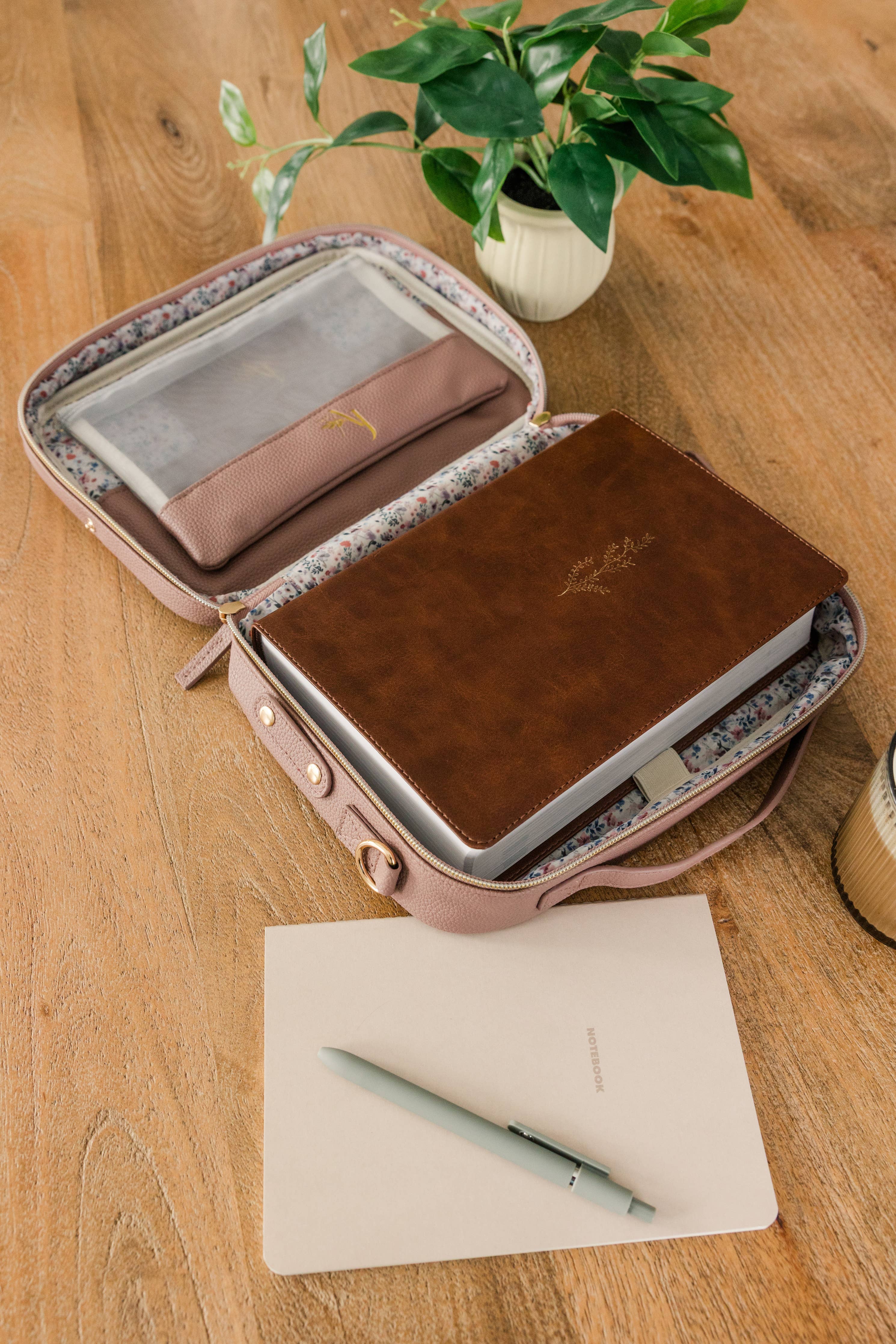 Book & Bible Bag Crossbody in Lavendar