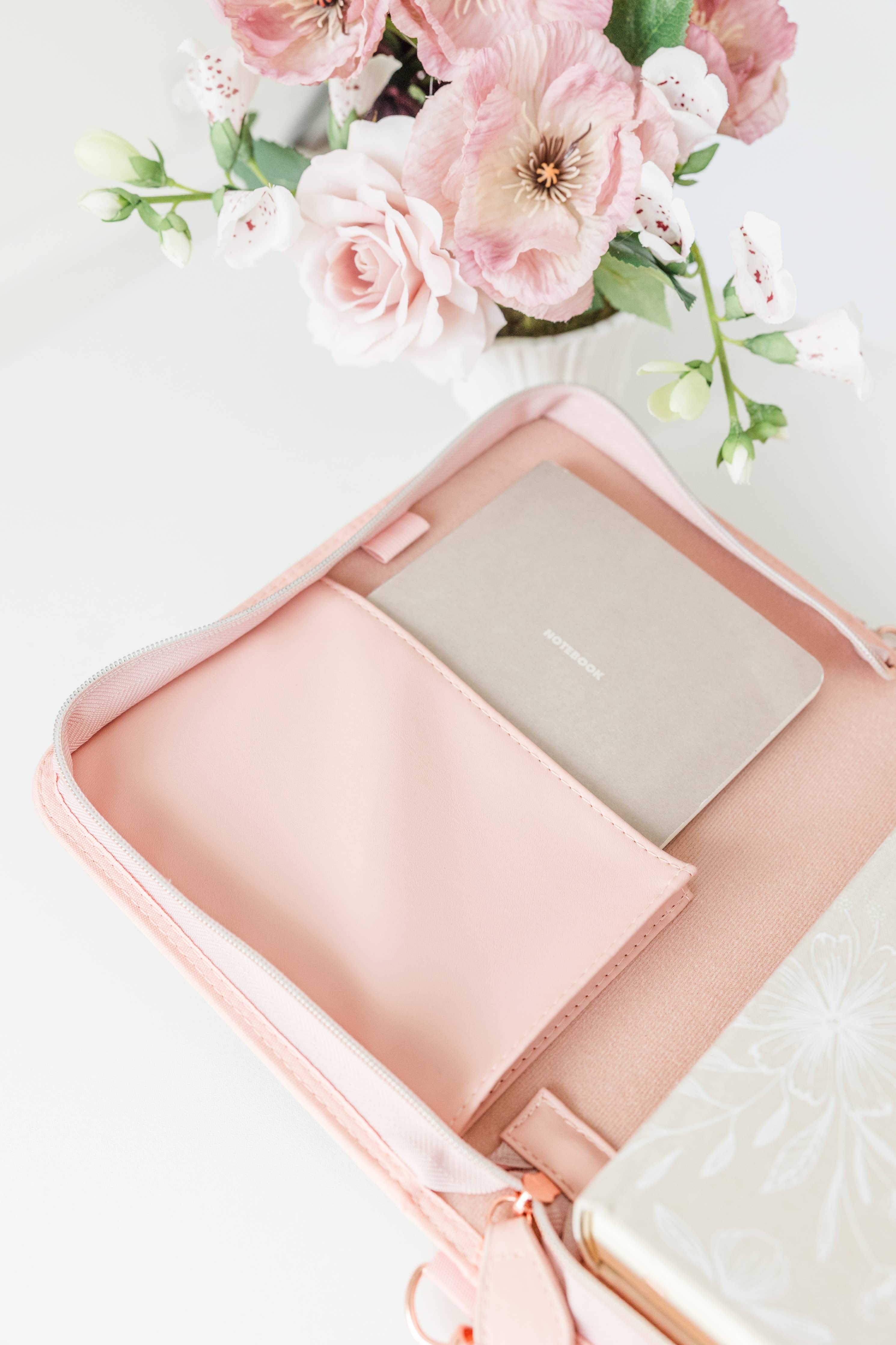 Book & Bible Crossbody Bag in Blush