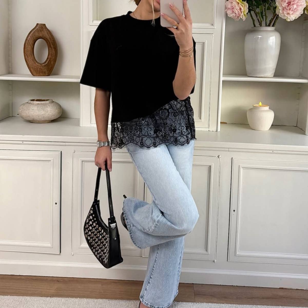 Loosely Laced Dressy Tee