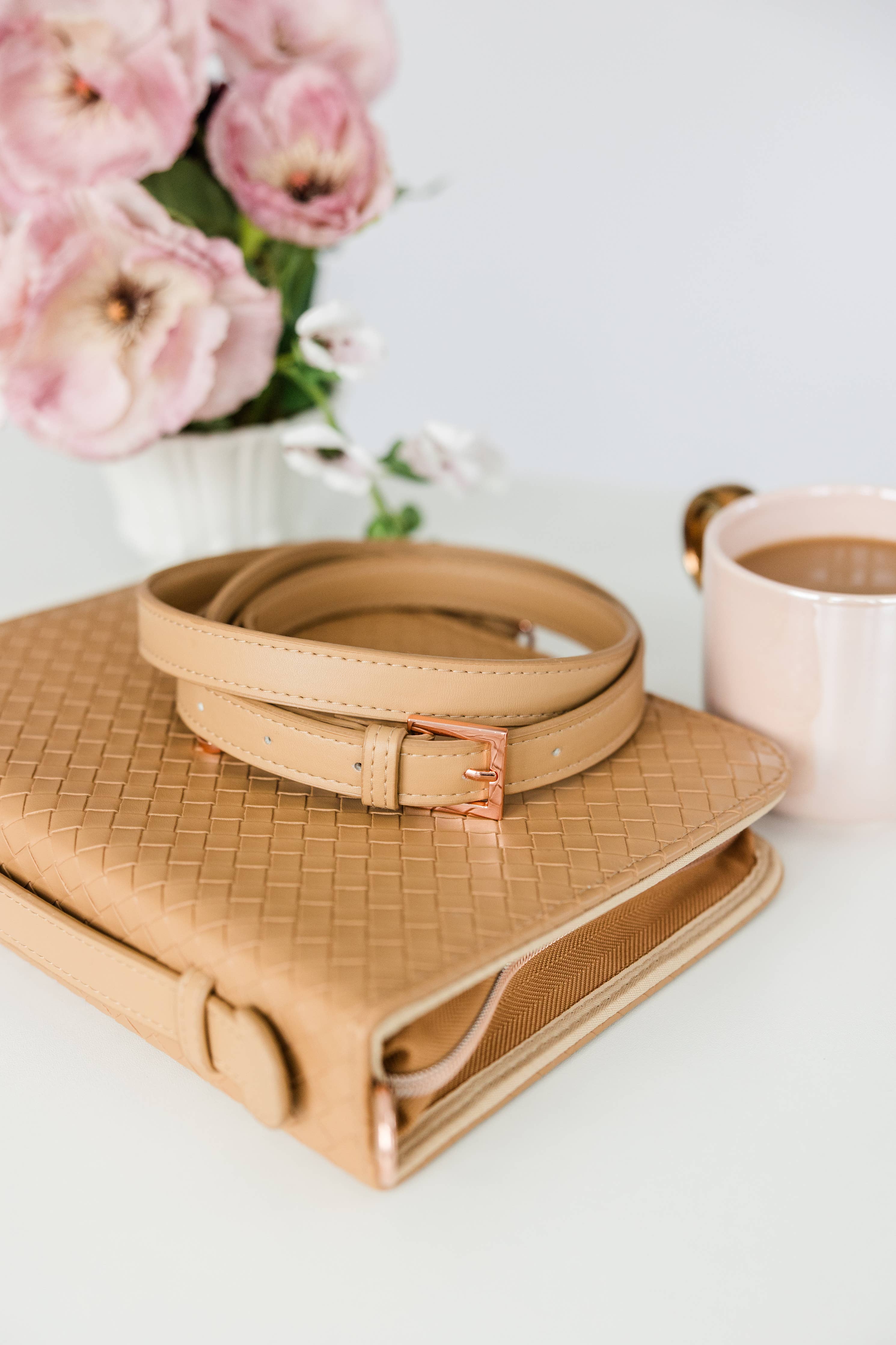 Book & Bible Crossbody Bag in Carmel