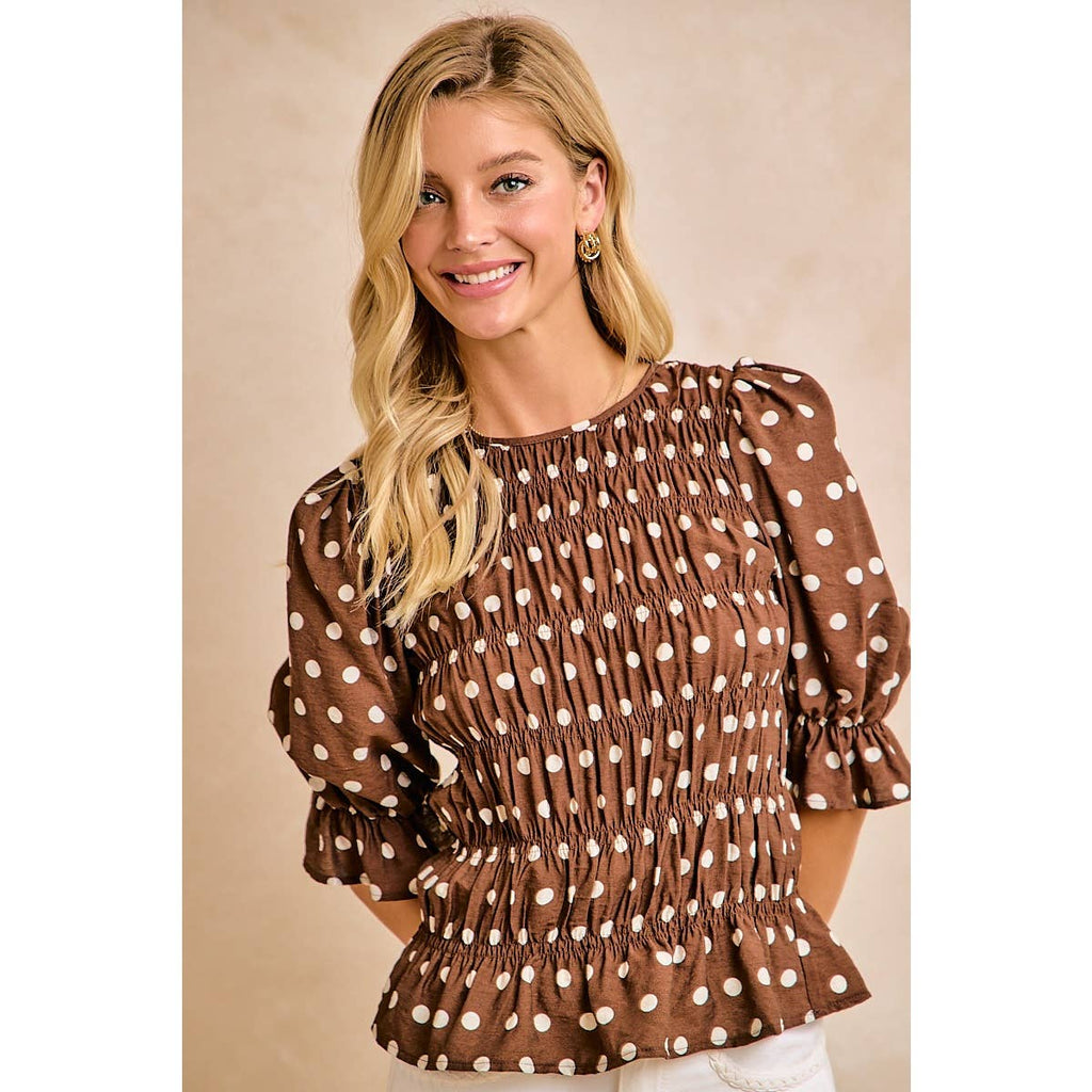 Darling Dotted Blouse