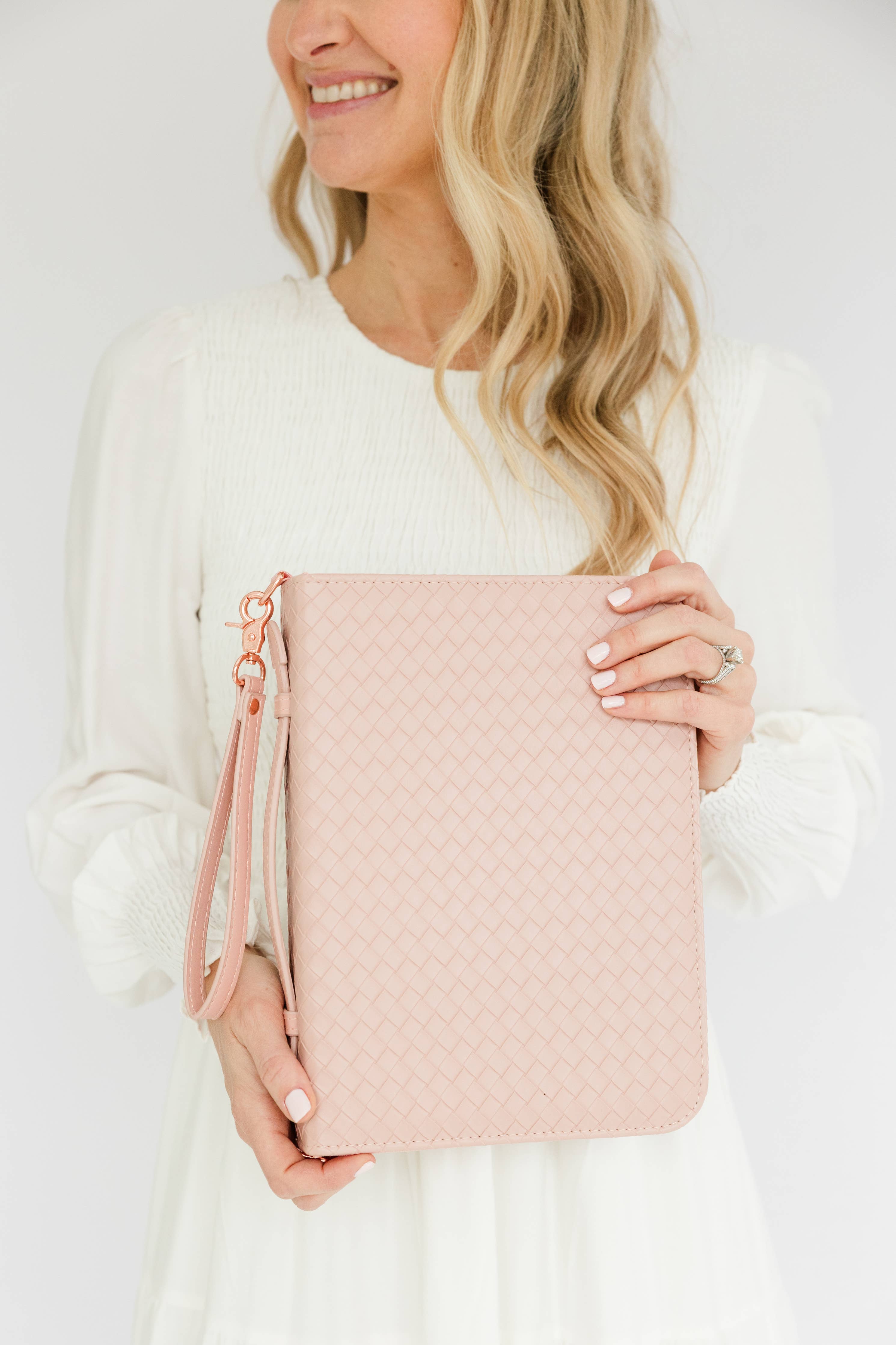 Book & Bible Crossbody Bag in Blush