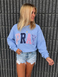 Pray Embroidered Sweatshirt