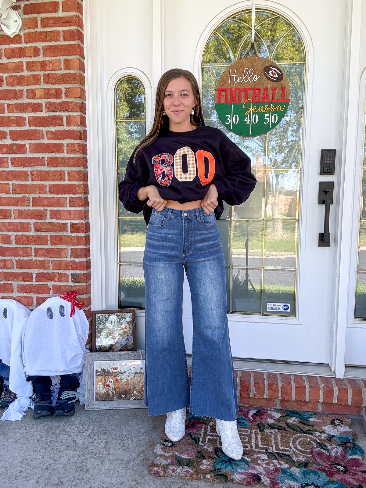 White Birch Ultra Wide Leg Jeans