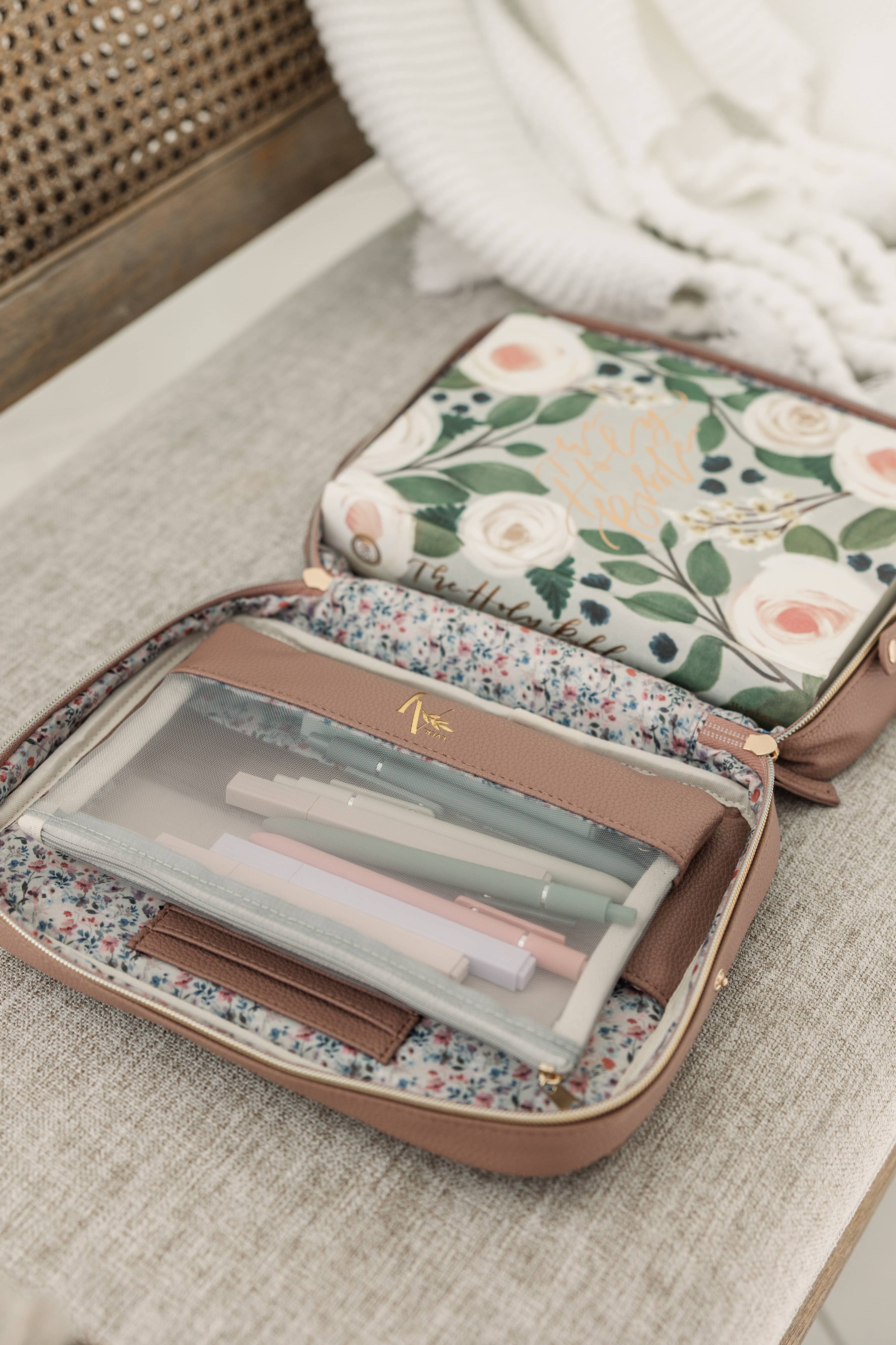 Book & Bible Bag Crossbody in Lavendar