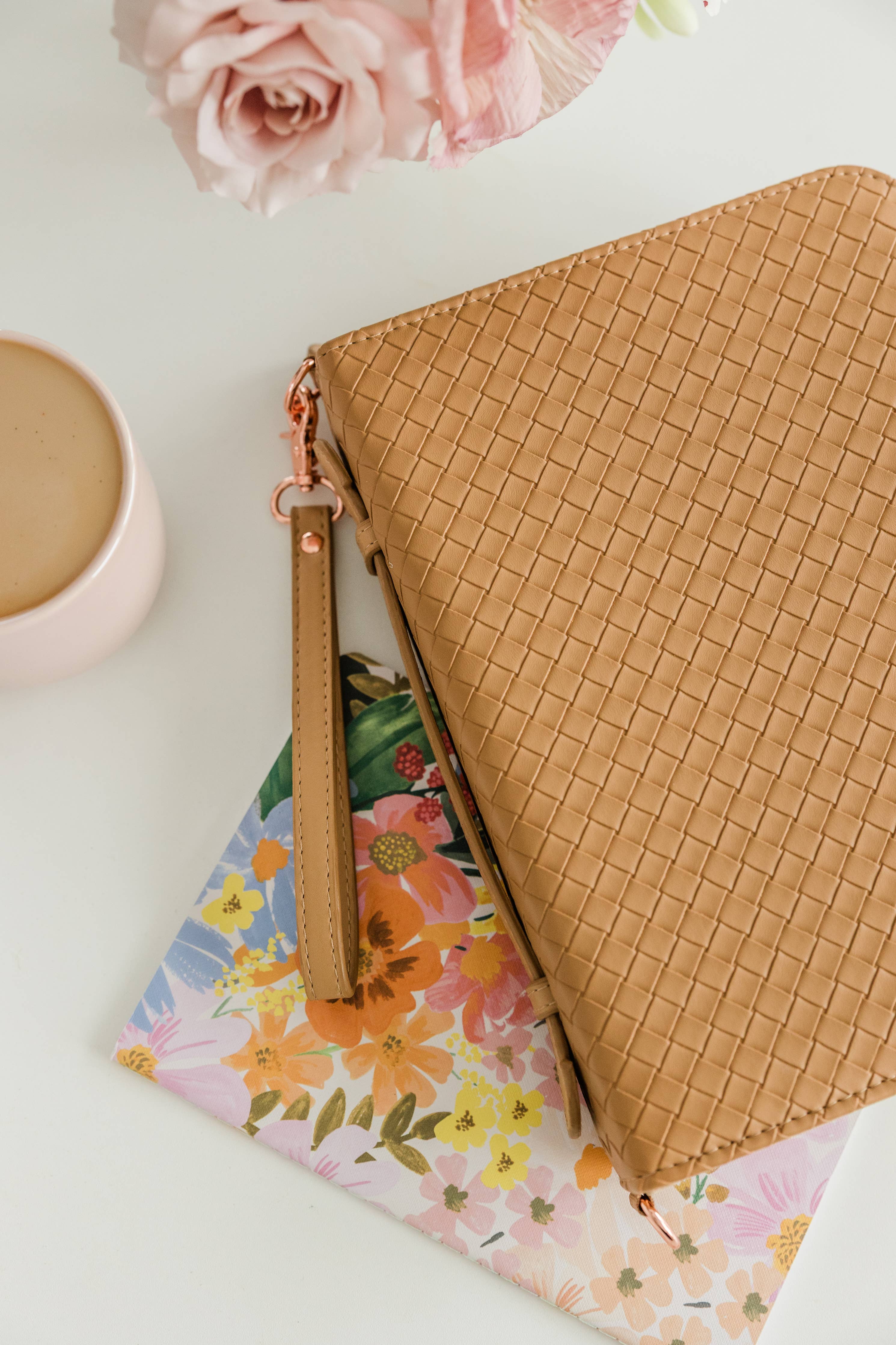 Book & Bible Crossbody Bag in Carmel