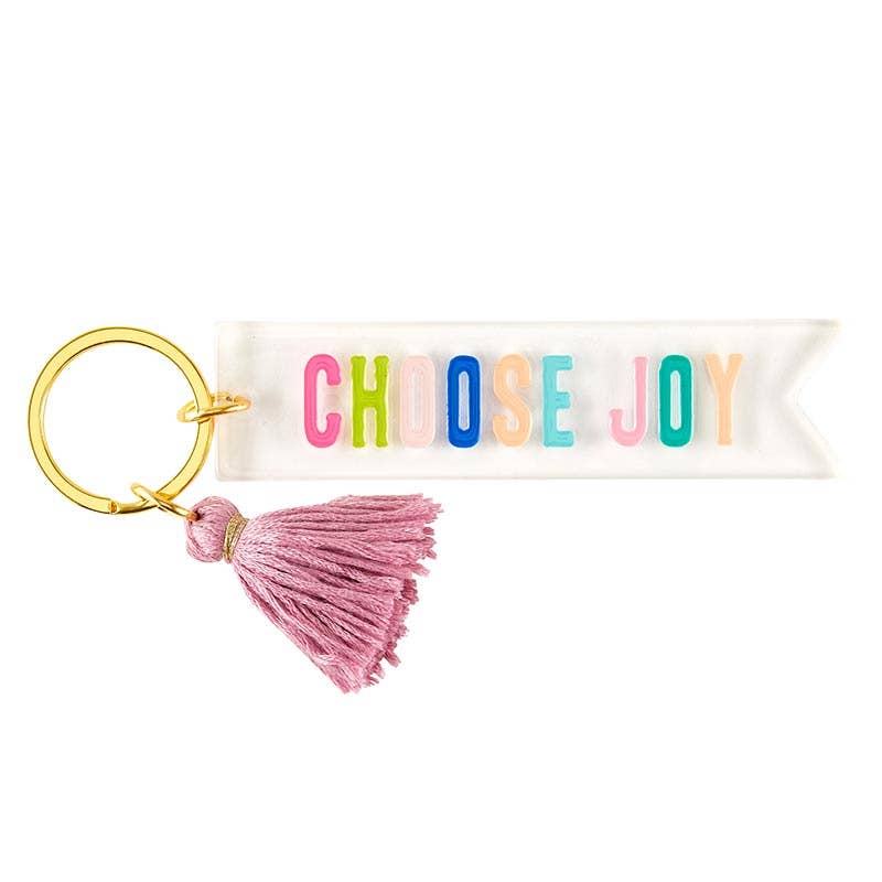 Choose Joy Tassel Keychain