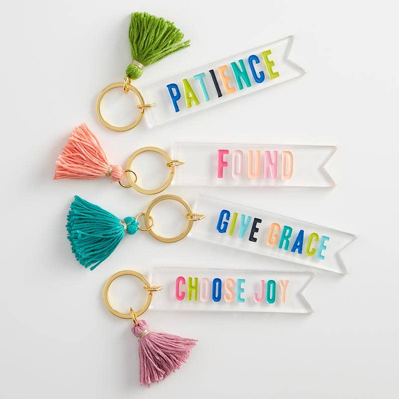 Choose Joy Tassel Keychain