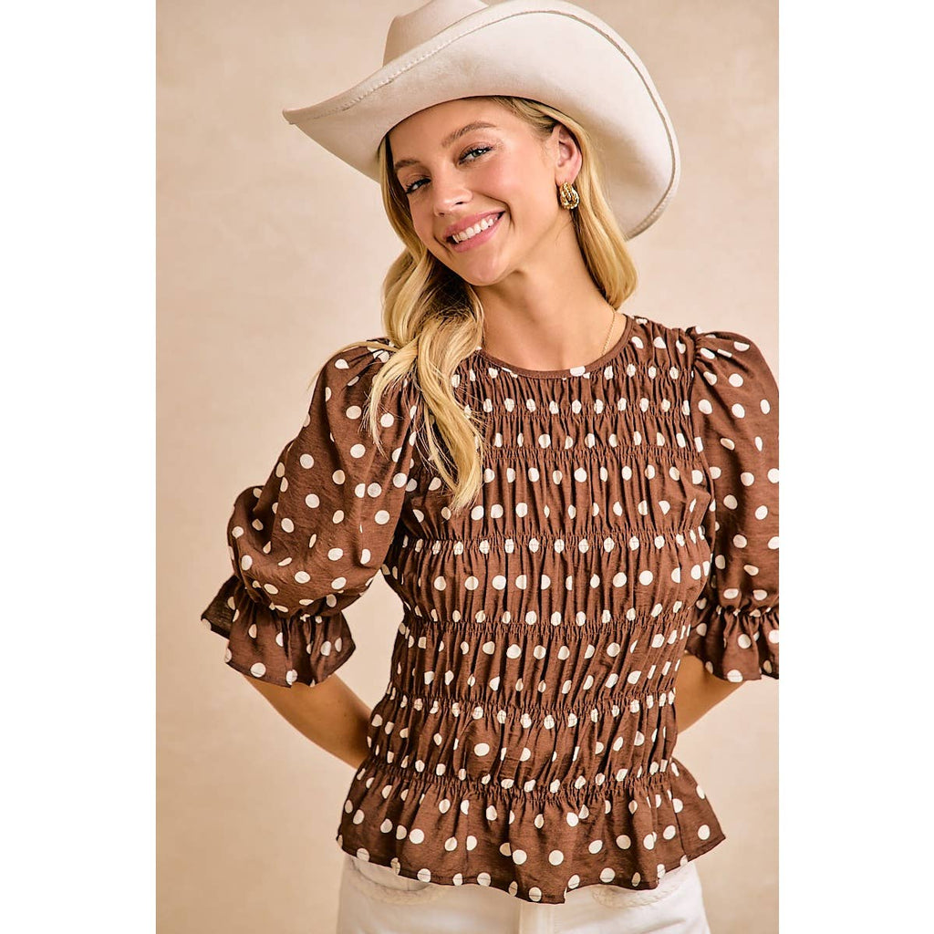Darling Dotted Blouse