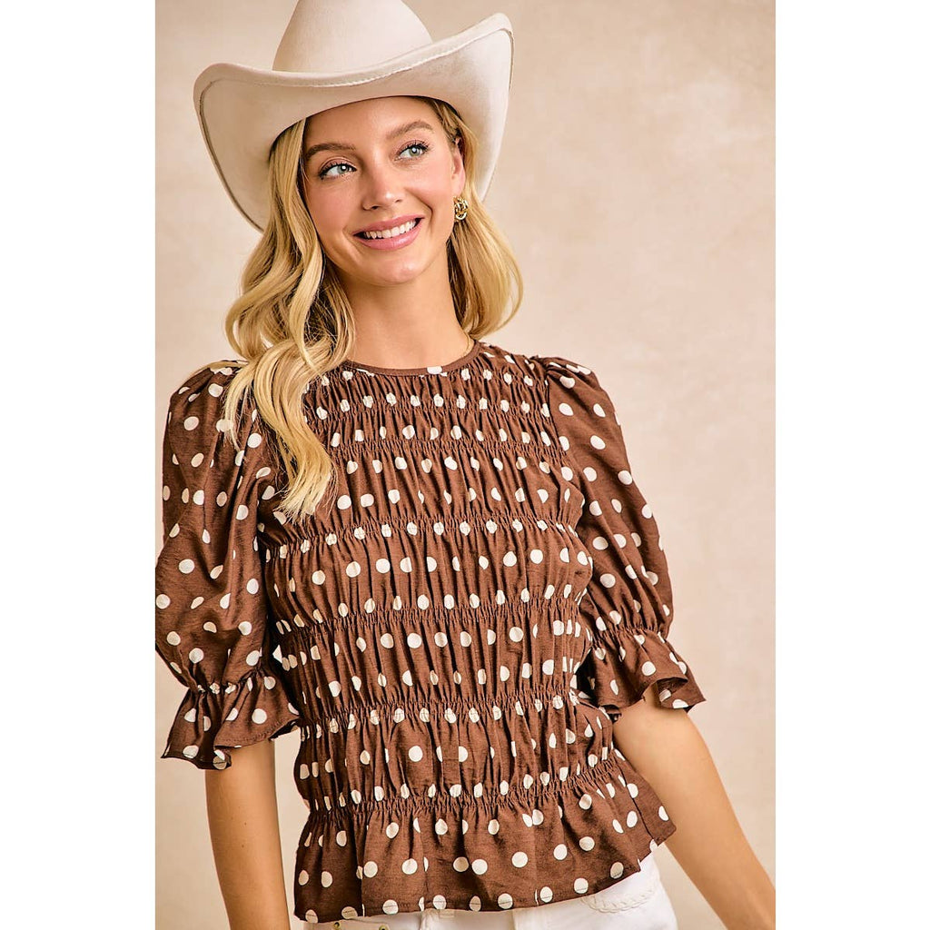 Darling Dotted Blouse