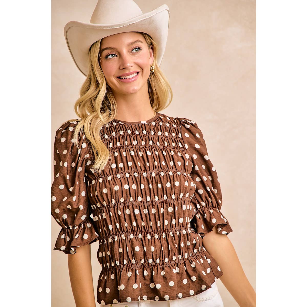 Darling Dotted Blouse