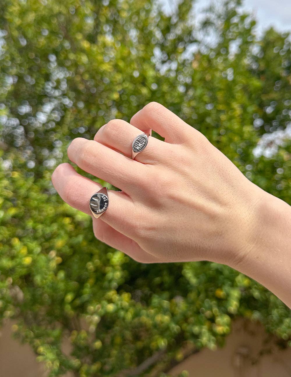 Choose Joy Ring in Silver