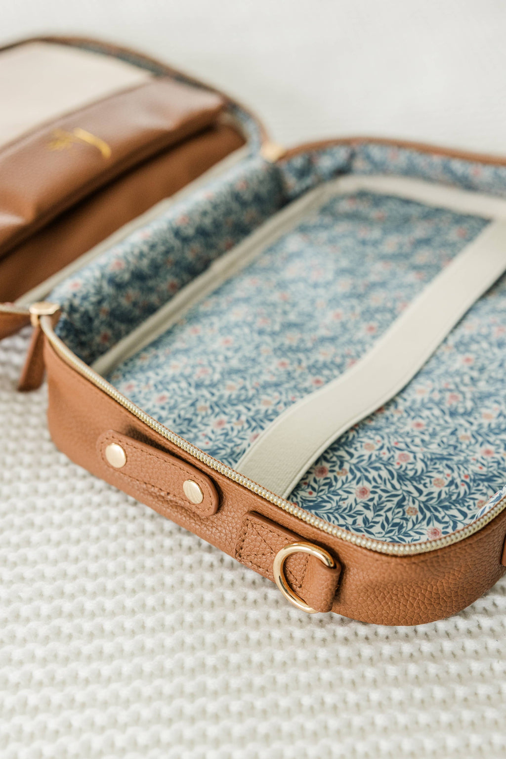 Book & Bible Bag Crossbody in Camel