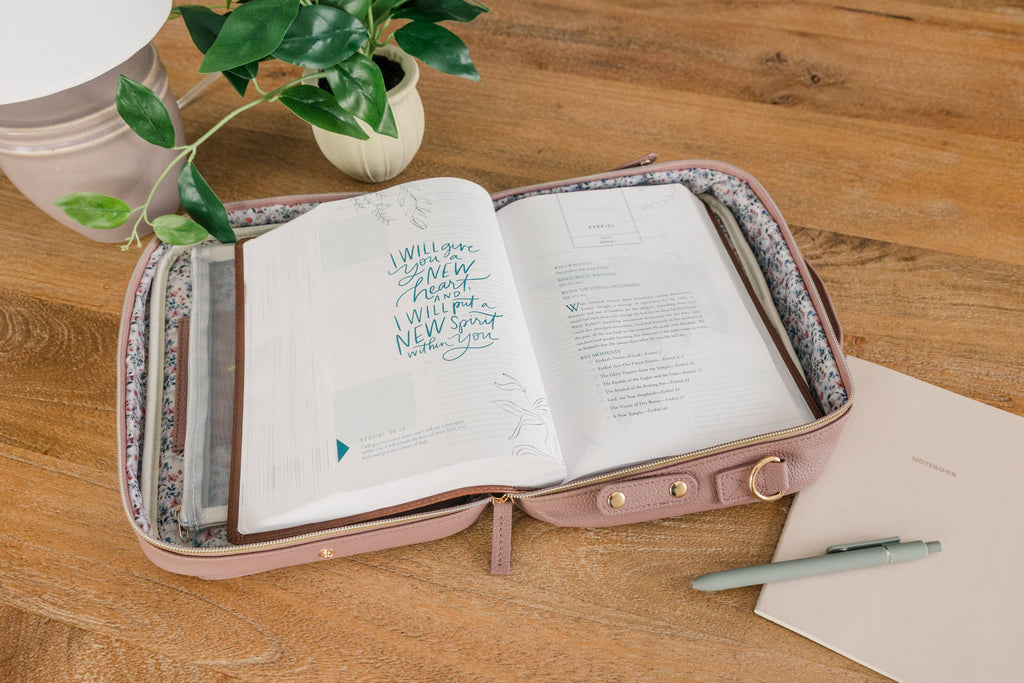 Book & Bible Bag Crossbody in Lavendar