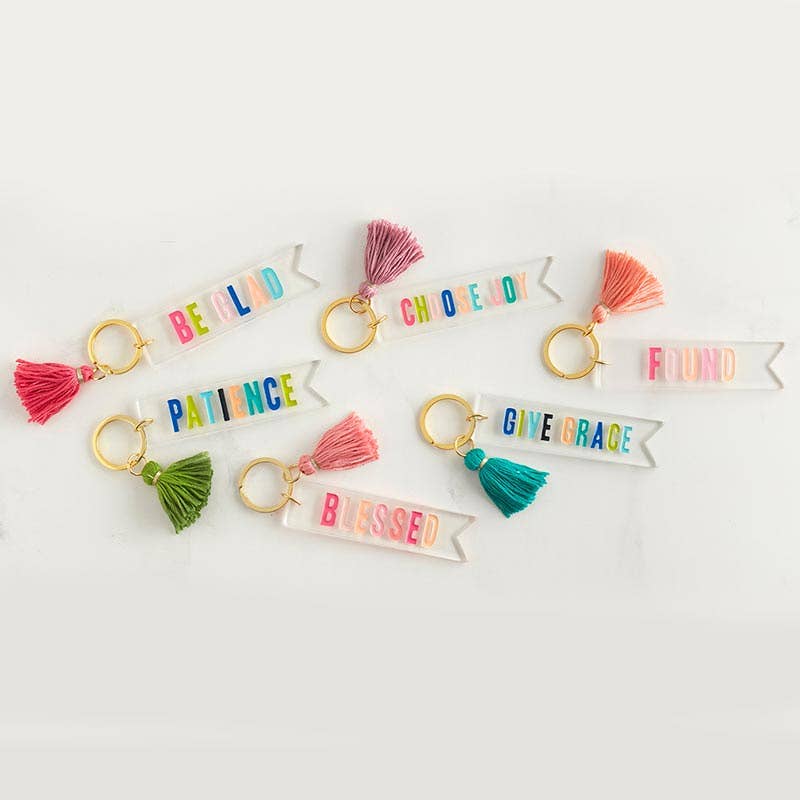 Choose Joy Tassel Keychain