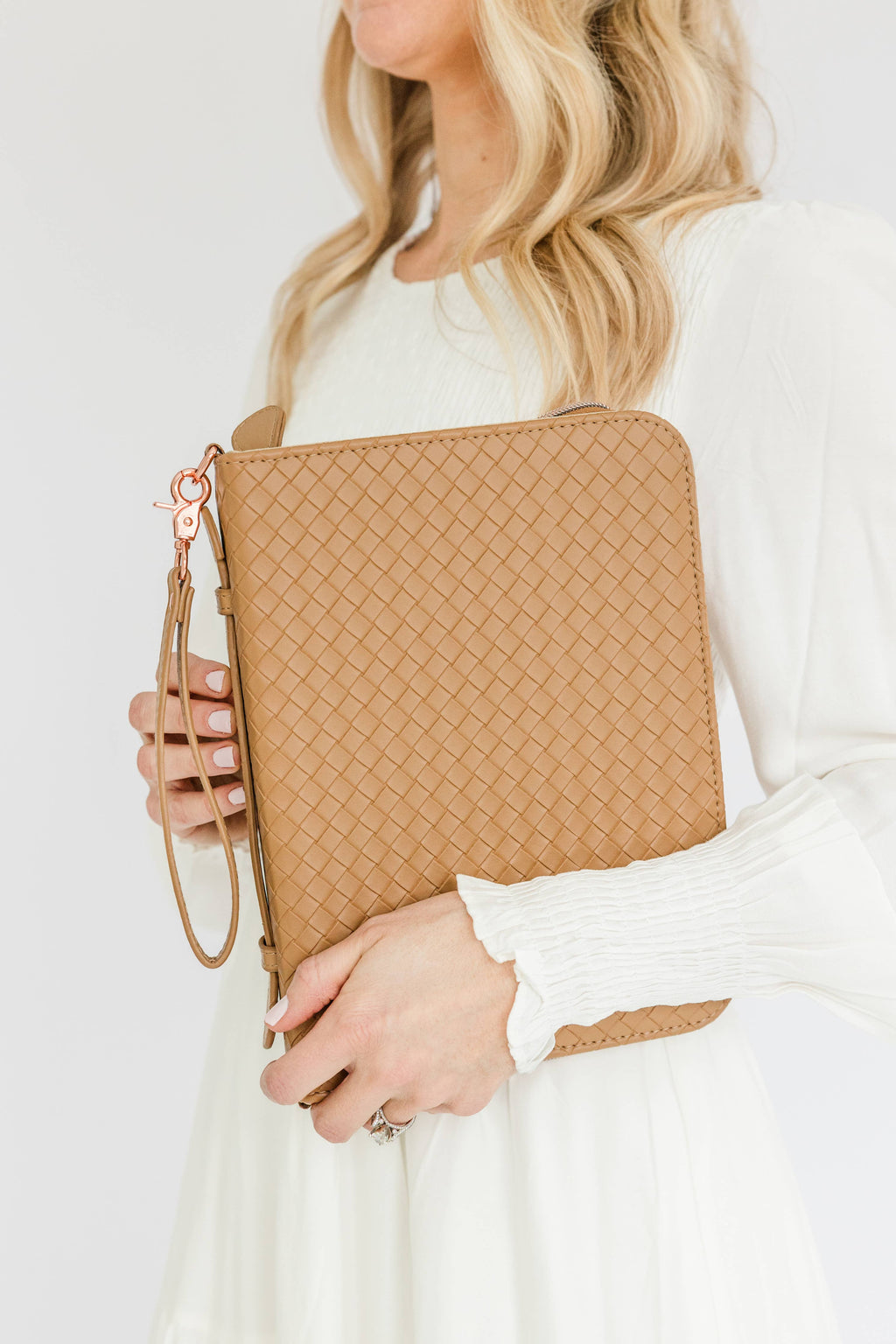 Book & Bible Crossbody Bag in Carmel