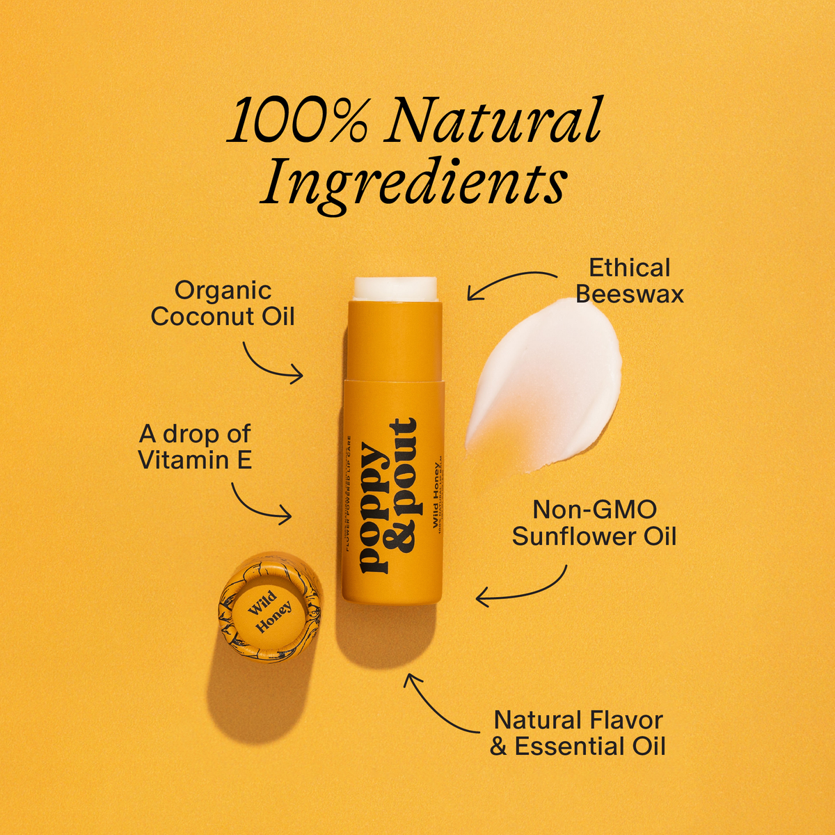 Poppy & Pout Wild Honey Lip Balm