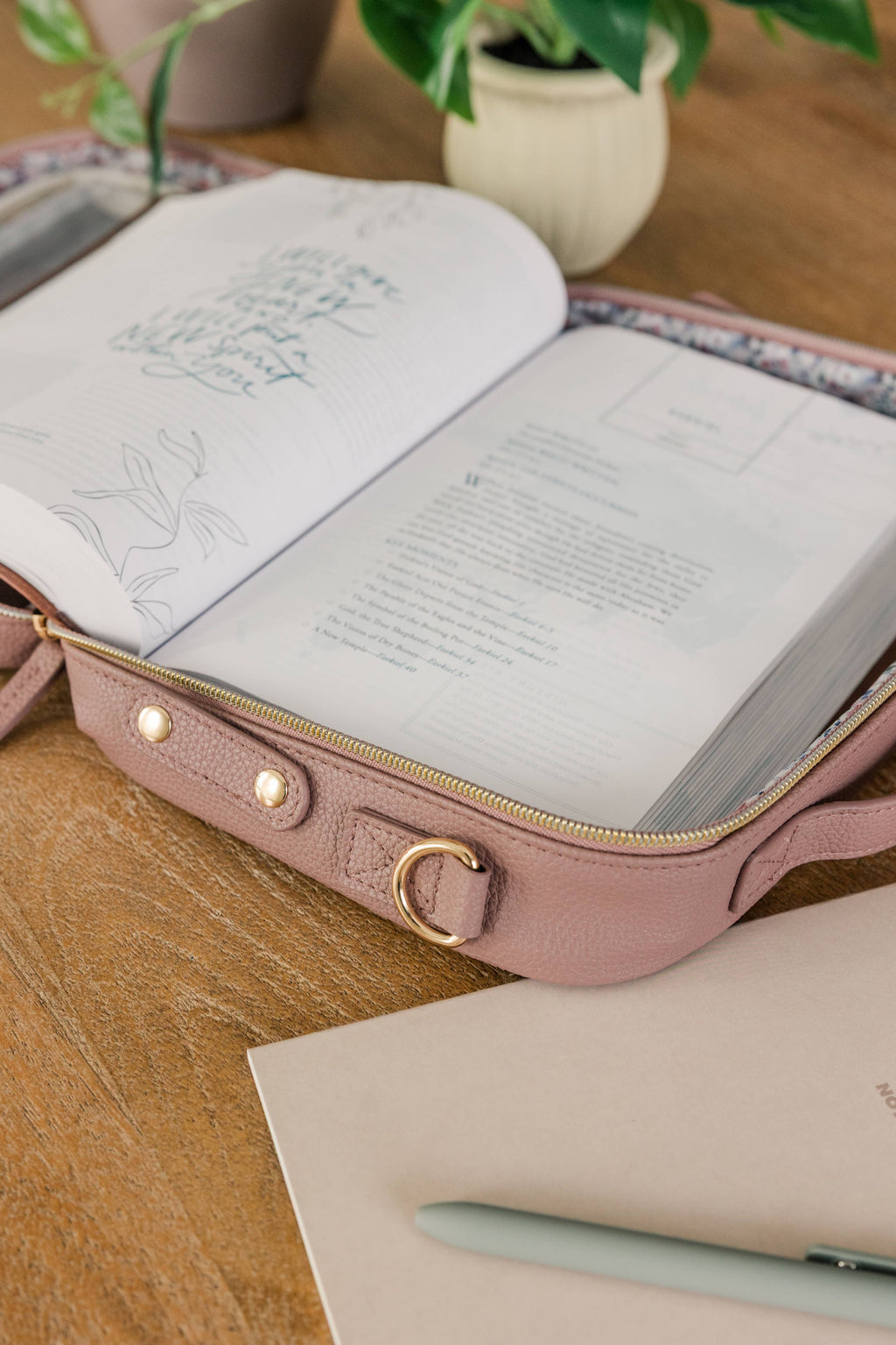 Book & Bible Bag Crossbody in Lavendar