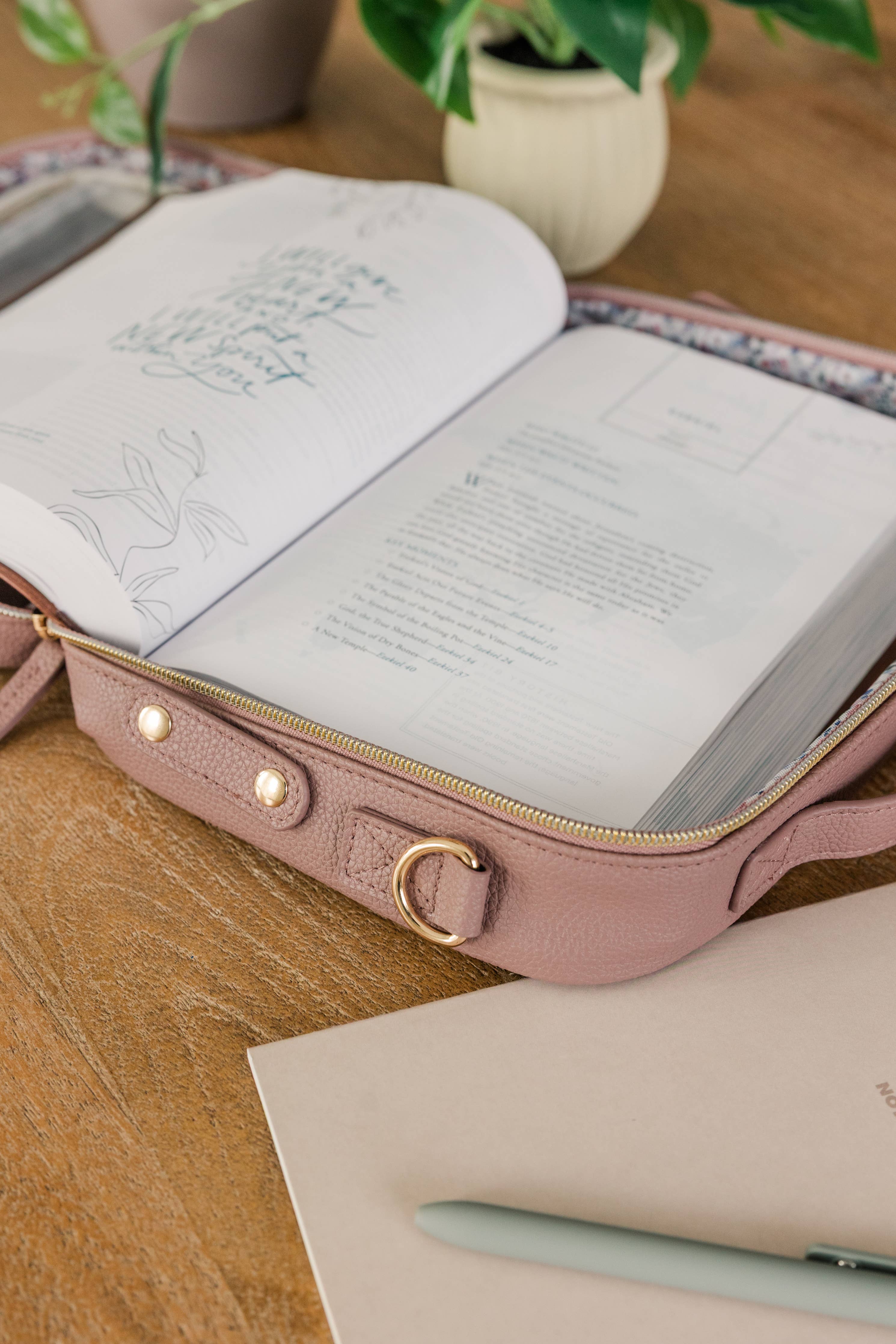 Book & Bible Bag Crossbody in Lavendar
