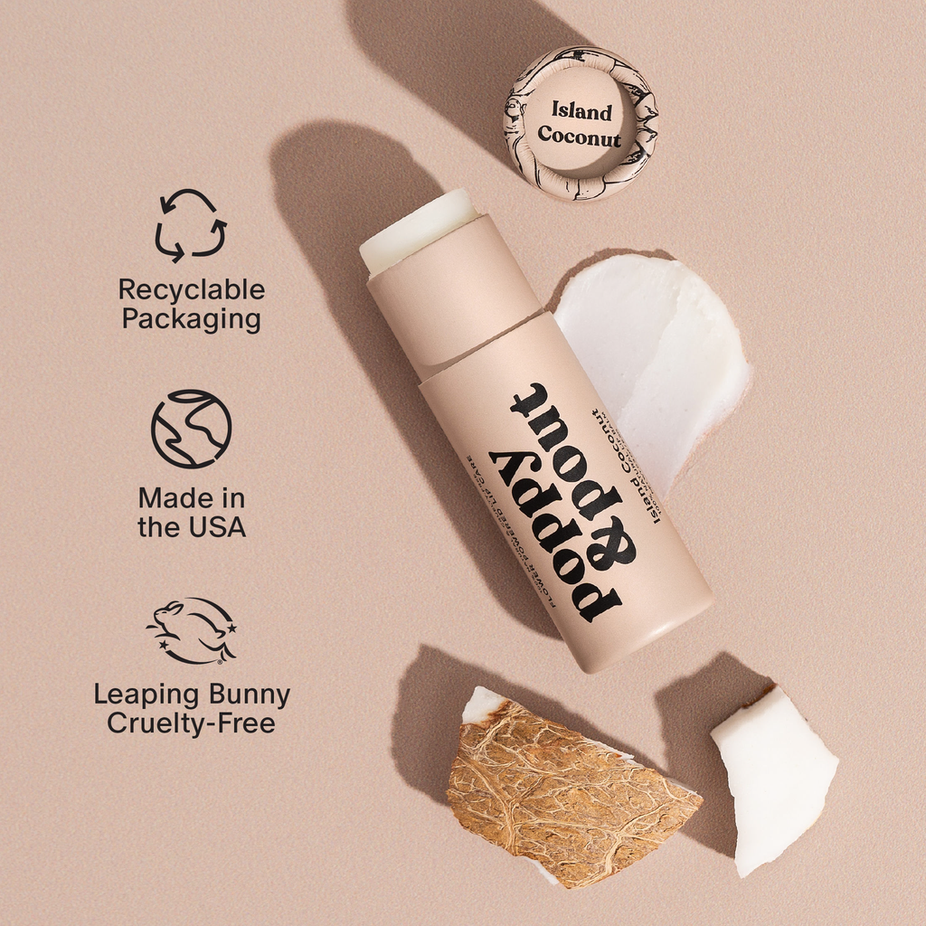 Poppy & Pout Island Coconut Lip Balm