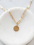 "Fear Has No Hold" 18K Gold Necklace