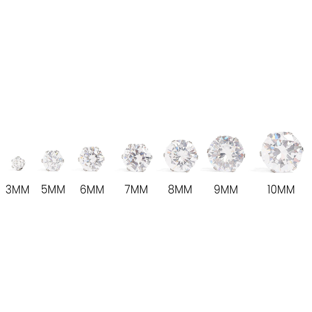 6mm Stud Earrings