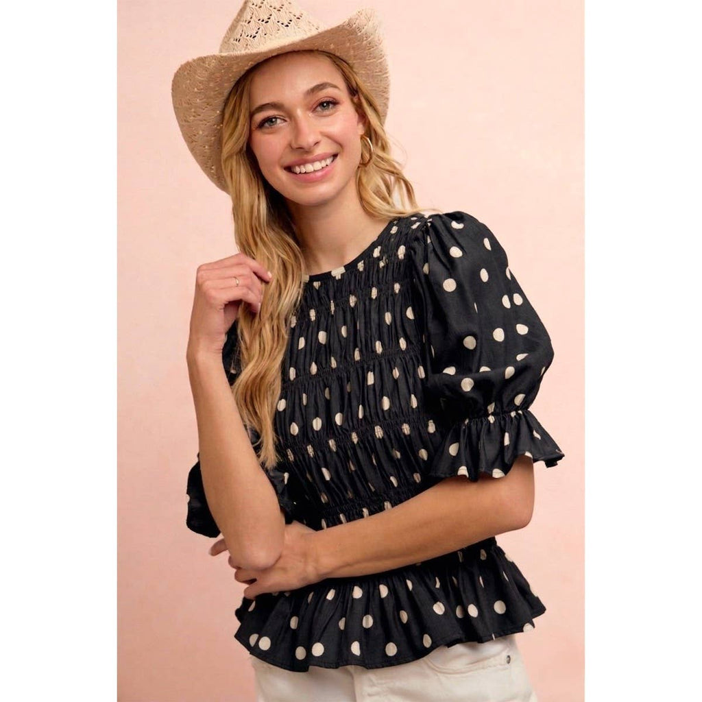 Darling Dotted Blouse