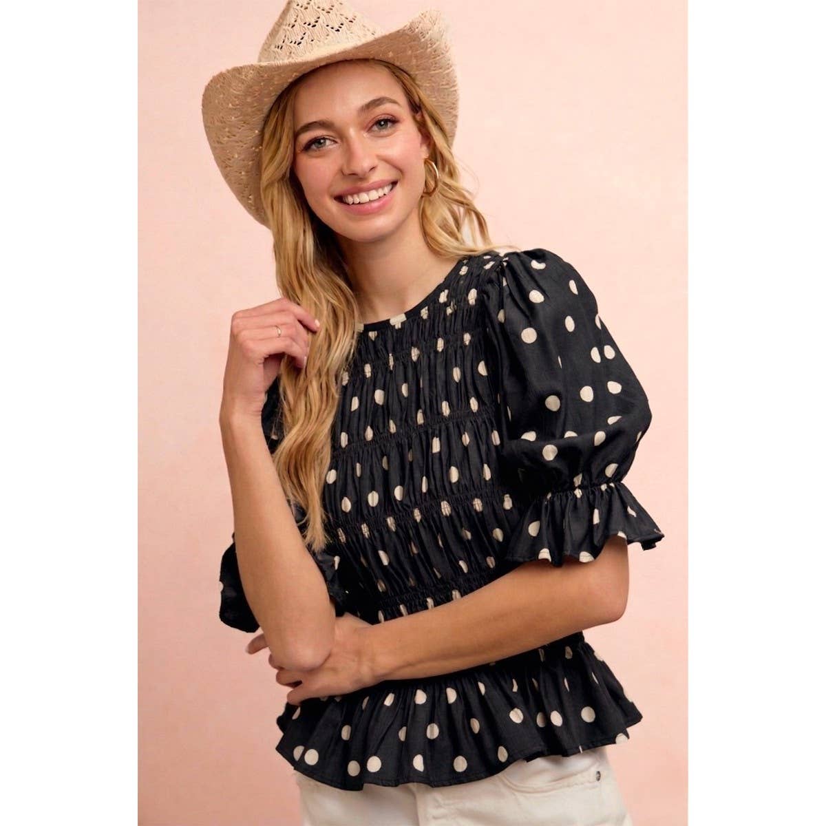 Darling Dotted Blouse