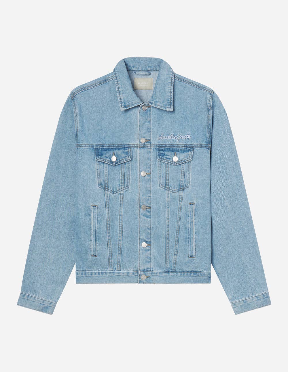 What a Friend In Jesus Denim Jacket: XS