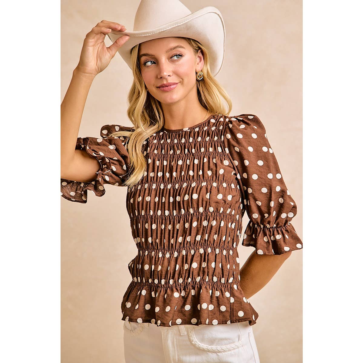 Darling Dotted Blouse