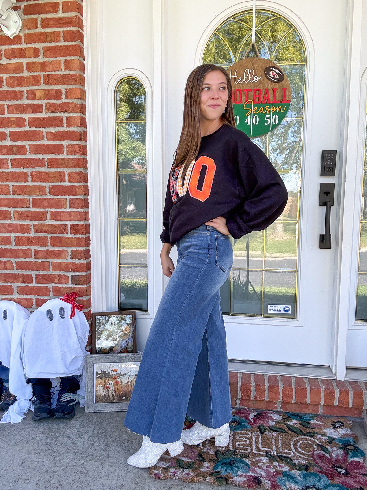 White Birch Ultra Wide Leg Jeans
