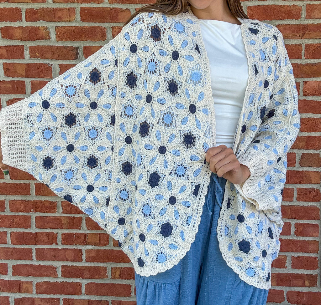 Light Layer Crochet Cardigan