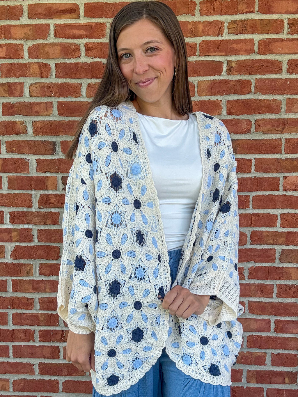Light Layer Crochet Cardigan
