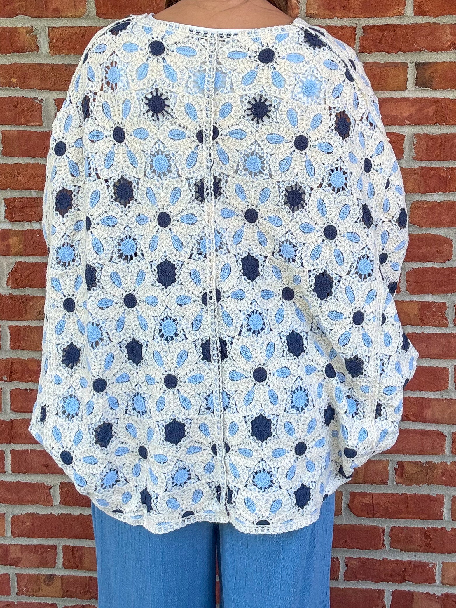 Light Layer Crochet Cardigan