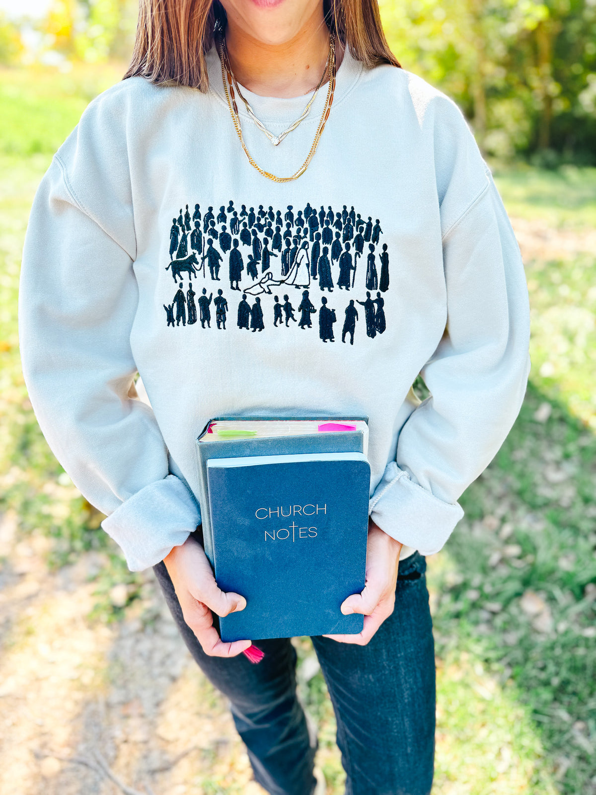 The Hem of His Garment Embroidered Sweatshirt
