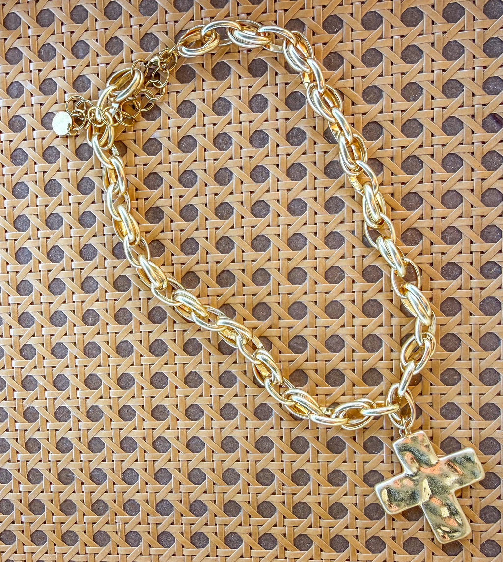 Revival Cross Chunky Necklace