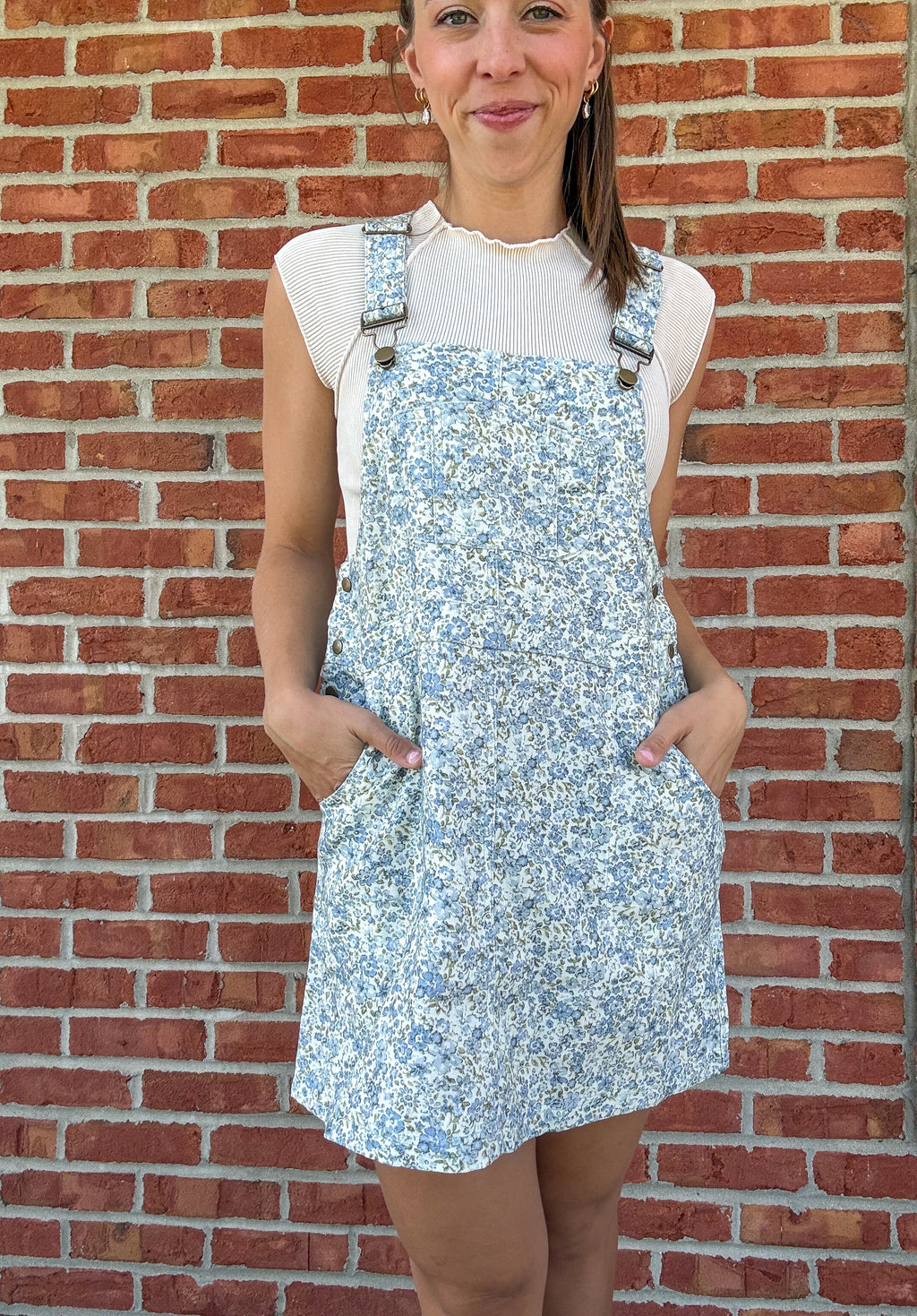Budding & Blue Denim Overall Dress
