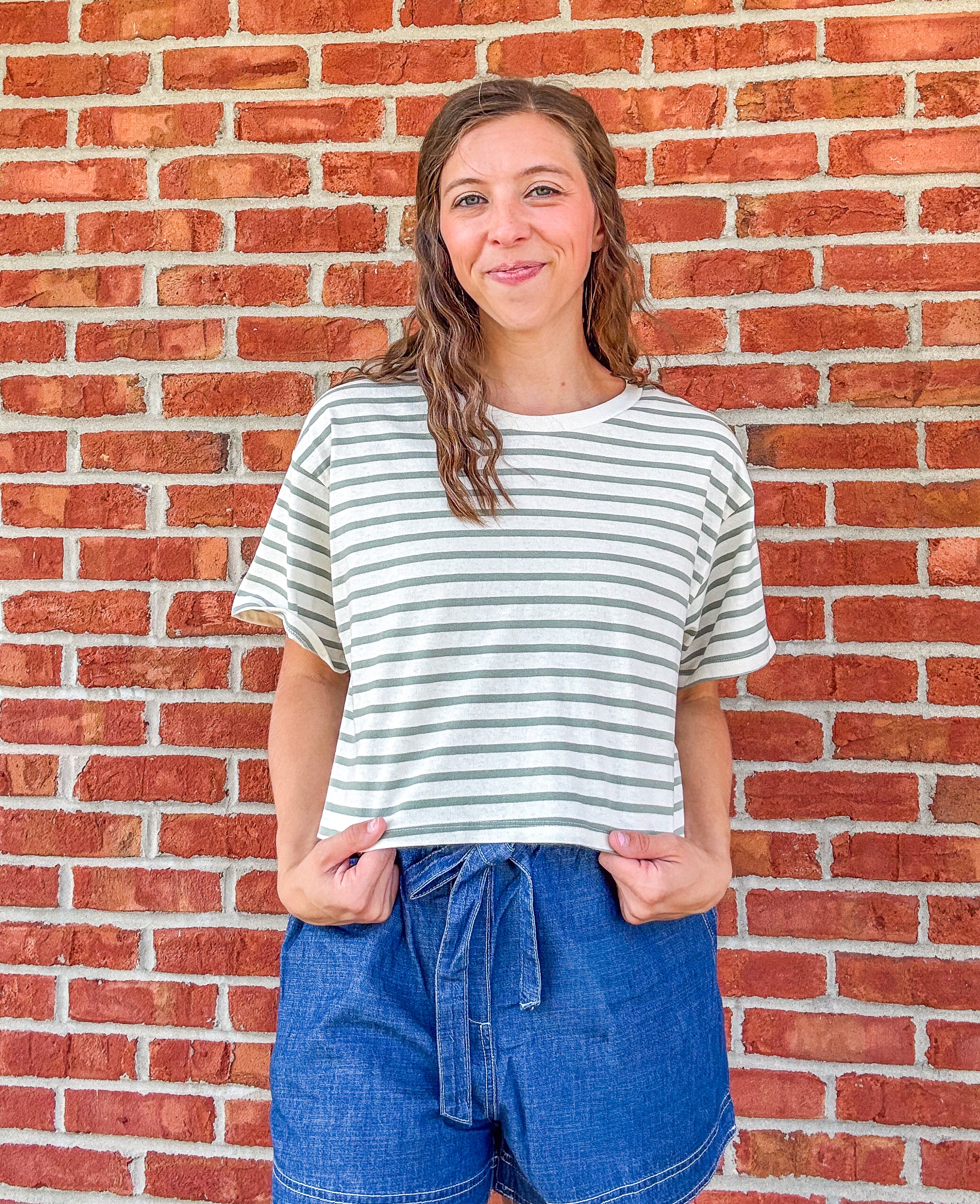 Matcha Me! Stripe Tee