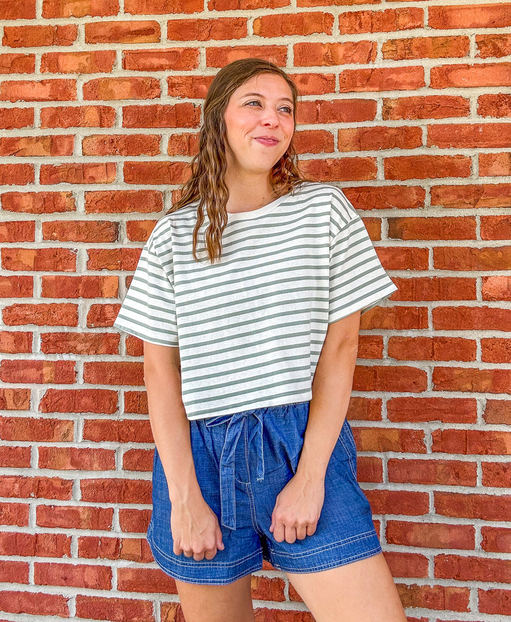 Matcha Me! Stripe Tee