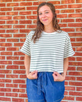 Matcha Me! Stripe Tee