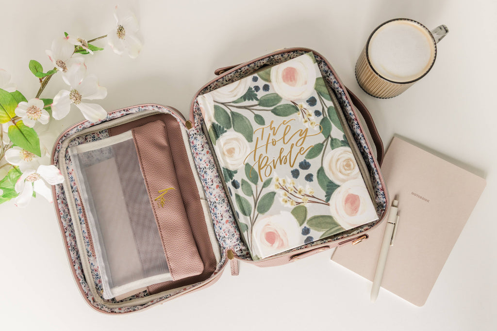 Book & Bible Bag Crossbody in Lavendar