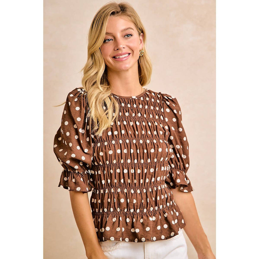 Darling Dotted Blouse